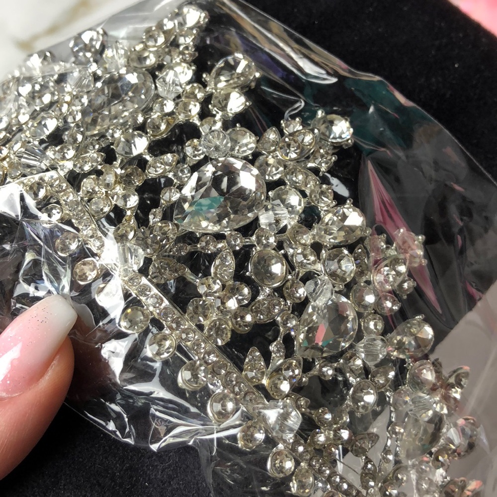 Bridal crown tiara diamonds queen pageant bride - Picture 7 of 9